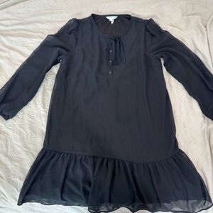 Draper James Black‎ Ruffle Hem Shift Dress – Women’s M